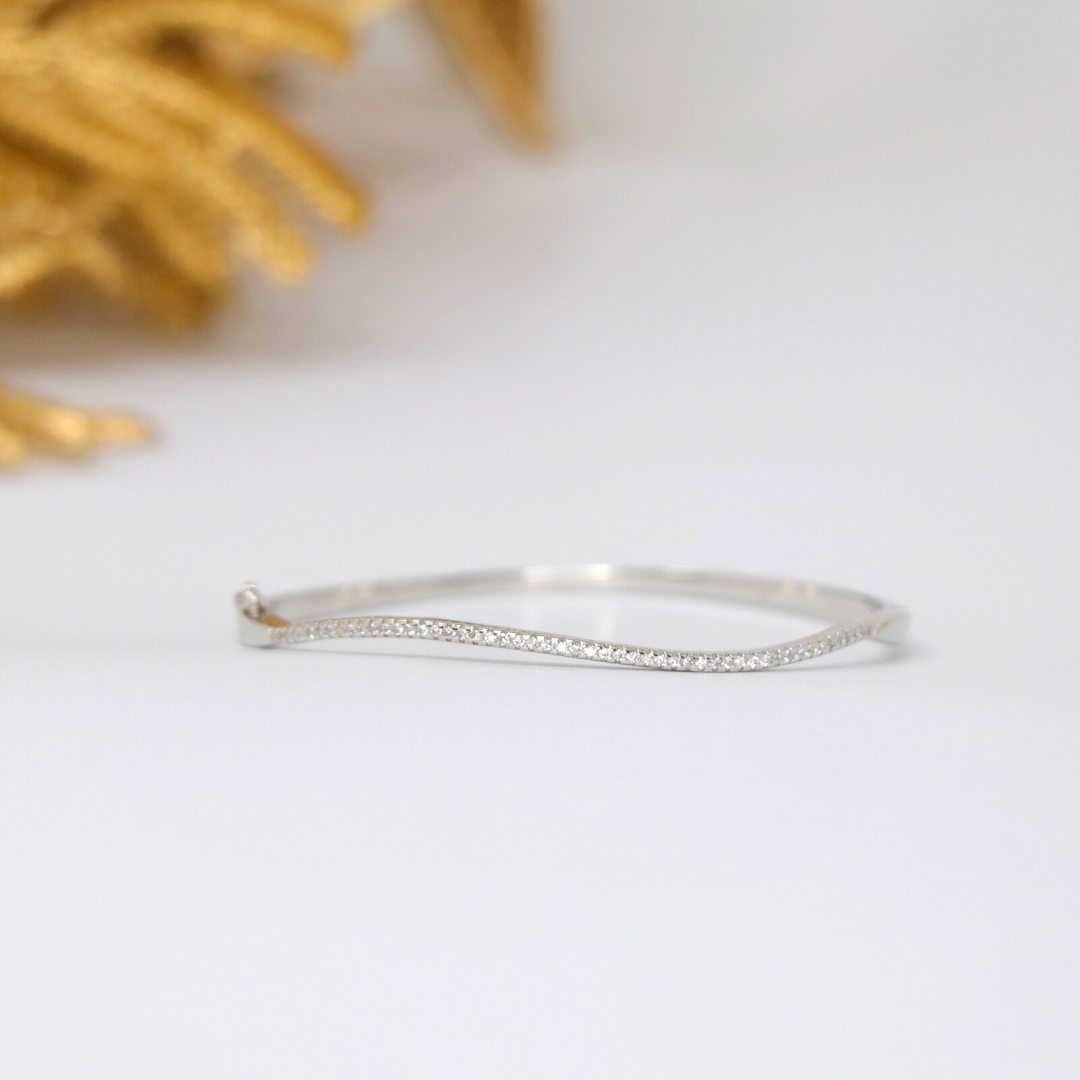 Silver Wave Bracelet