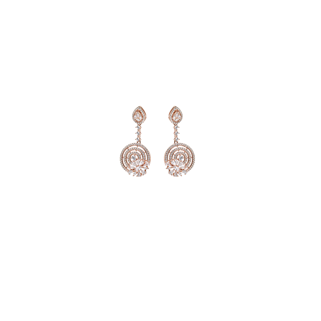 Rose Gold Flower Earring