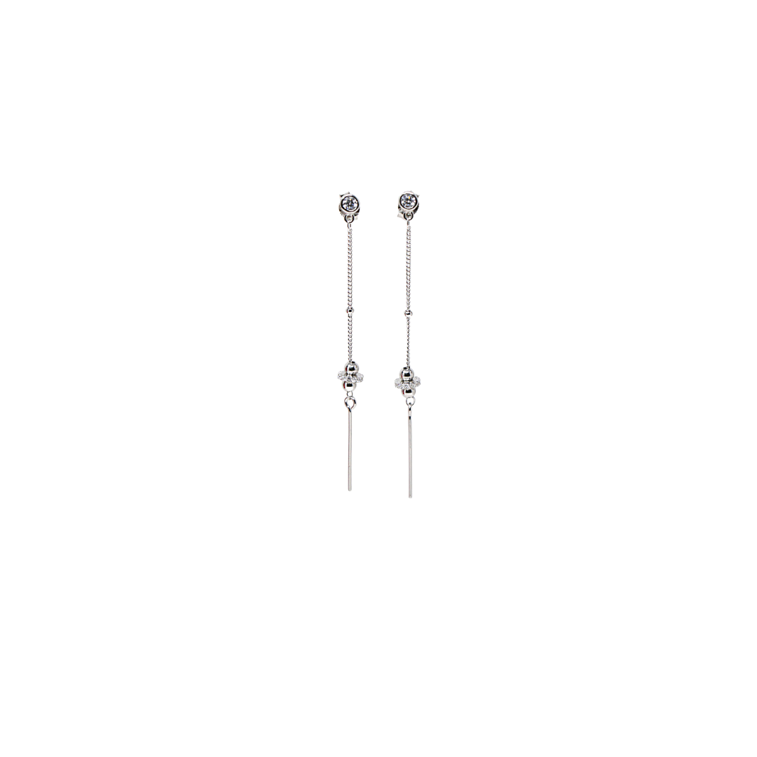 Silver Basic Long Dangler