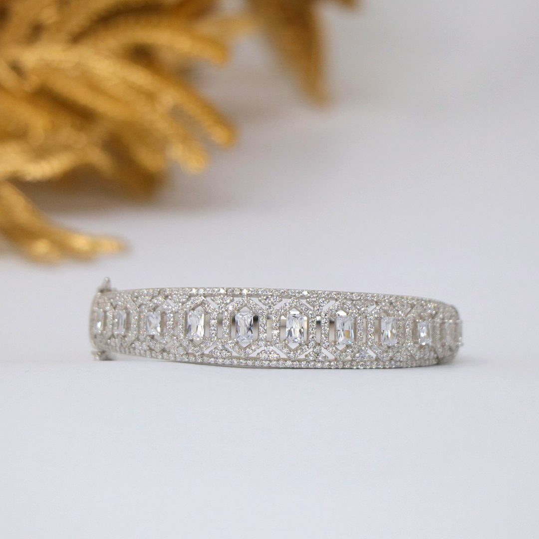 Silver Heavy Cocktail Bracelet