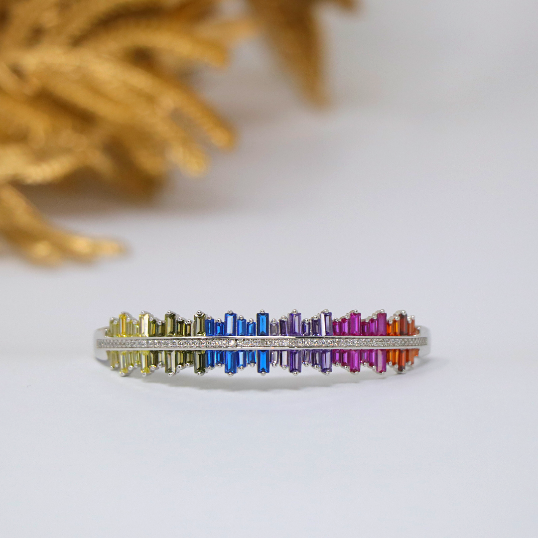Silver Color Baguette
