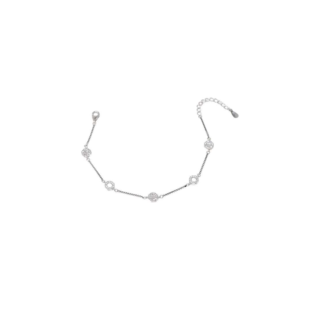 Silver Basic Dual Bracelet
