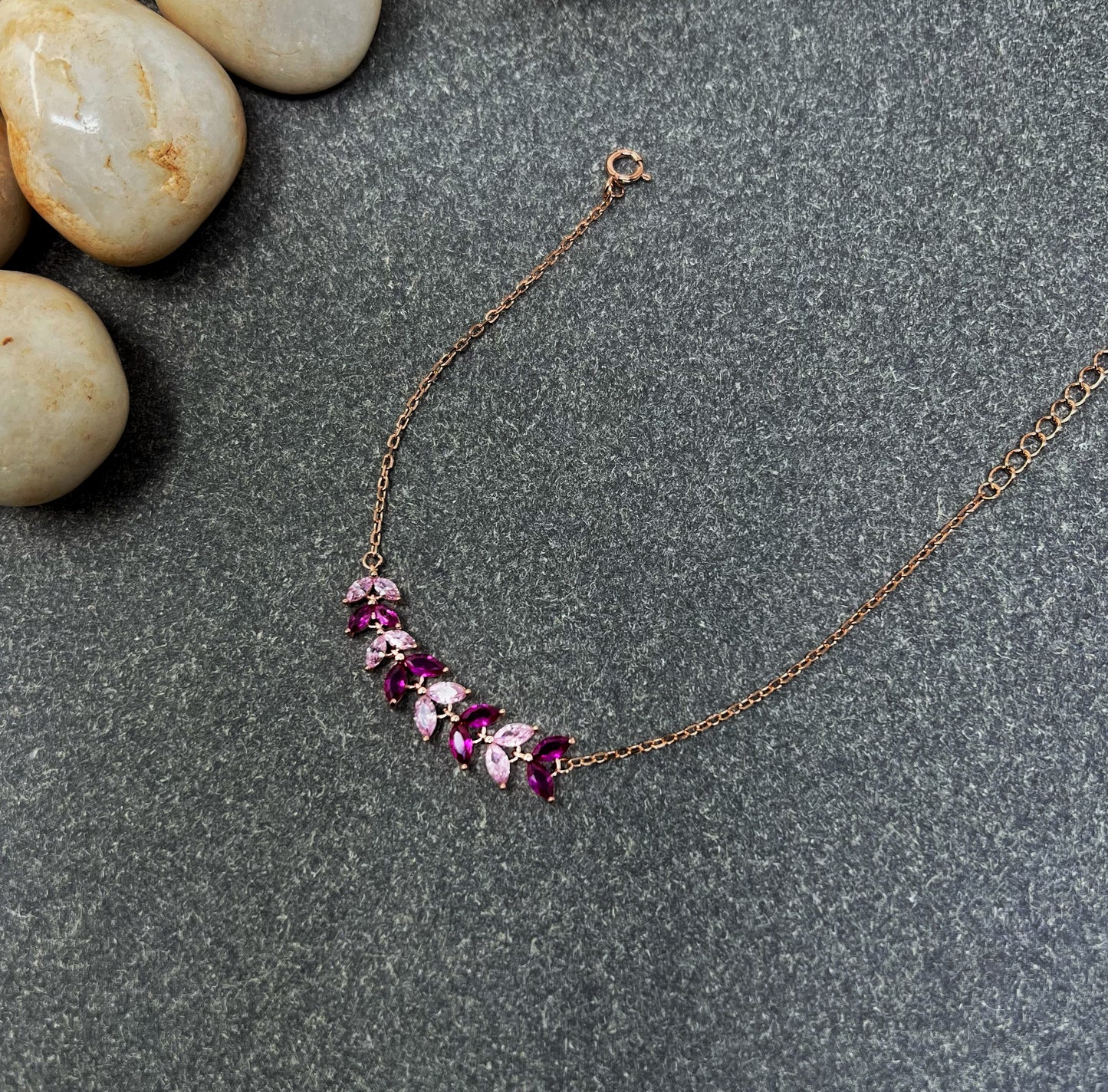 Rose Gold Leaf Bracelet
