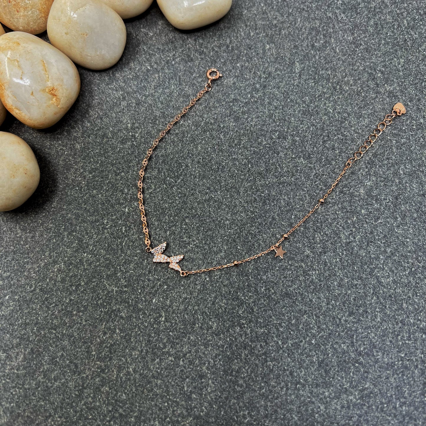 Rose Gold Butterfly Basic Bracelet