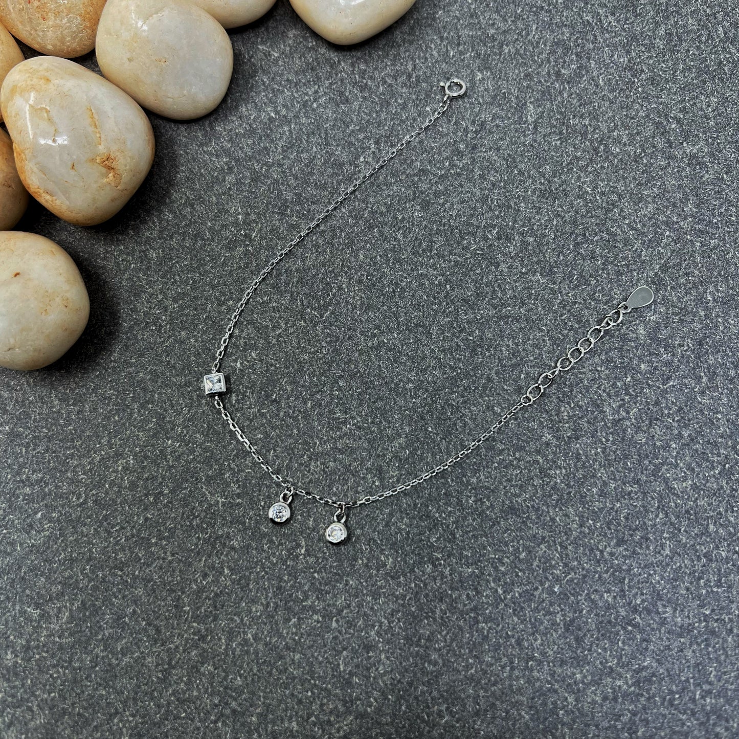 Silver Basic Charm Bracelet
