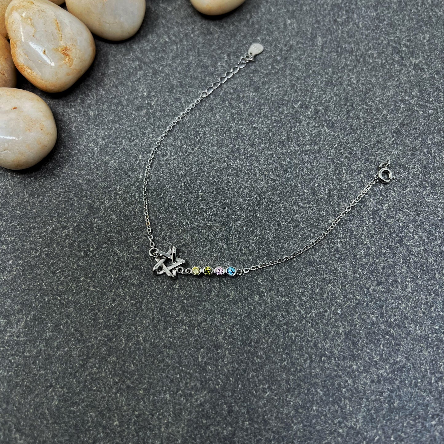 Silver Colour Star Bracelet