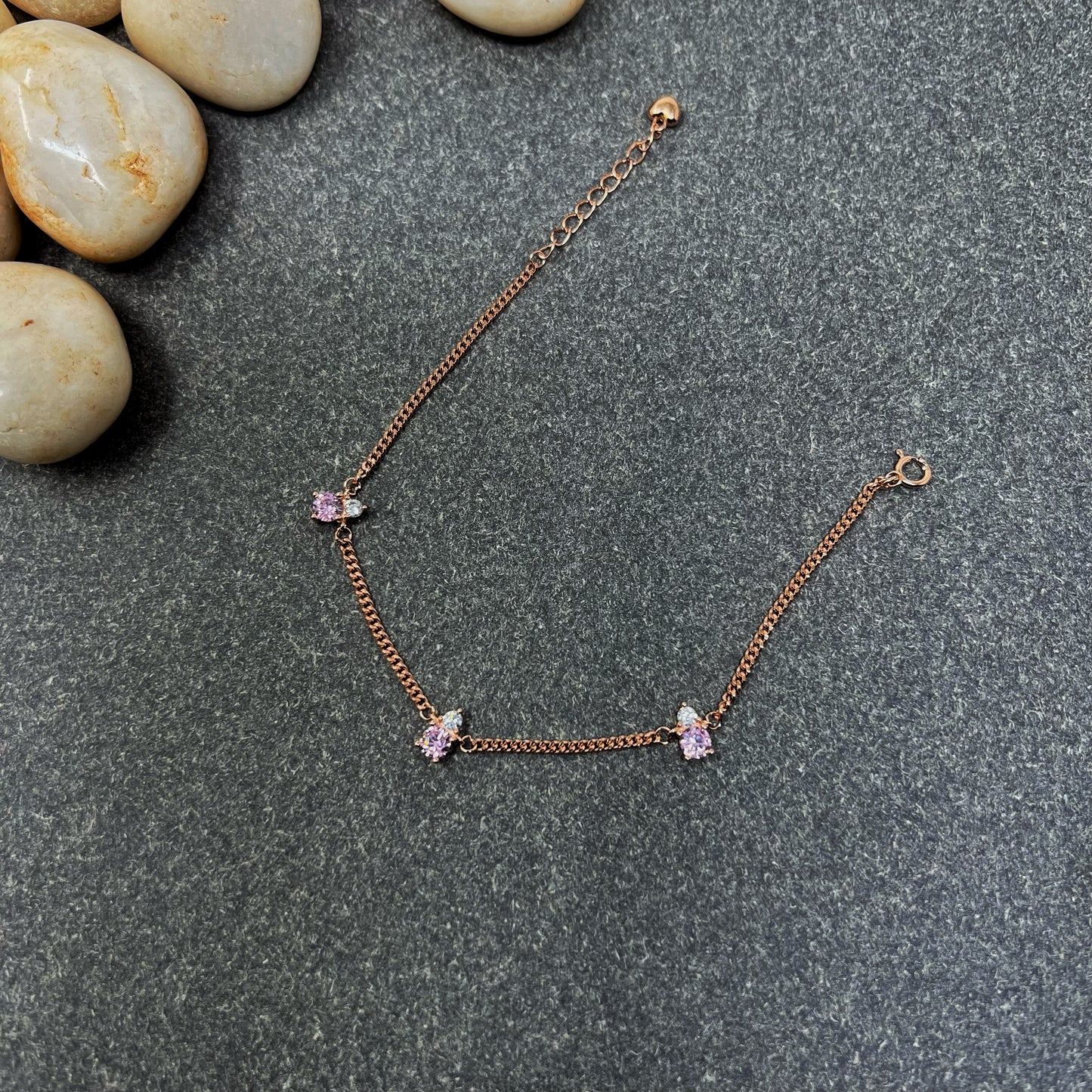 Rose Gold Pink Bracelet