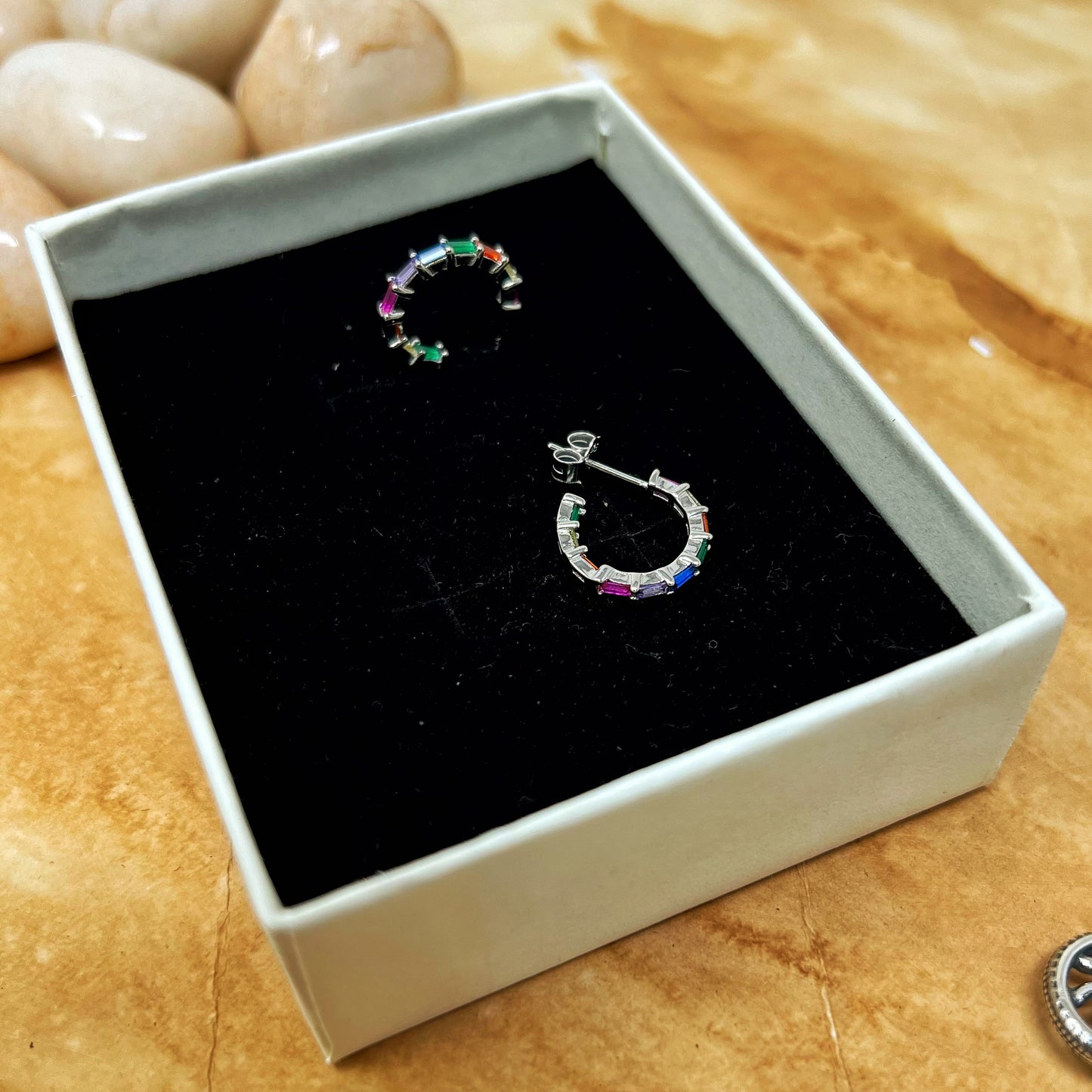 Multi Colour C Hoops