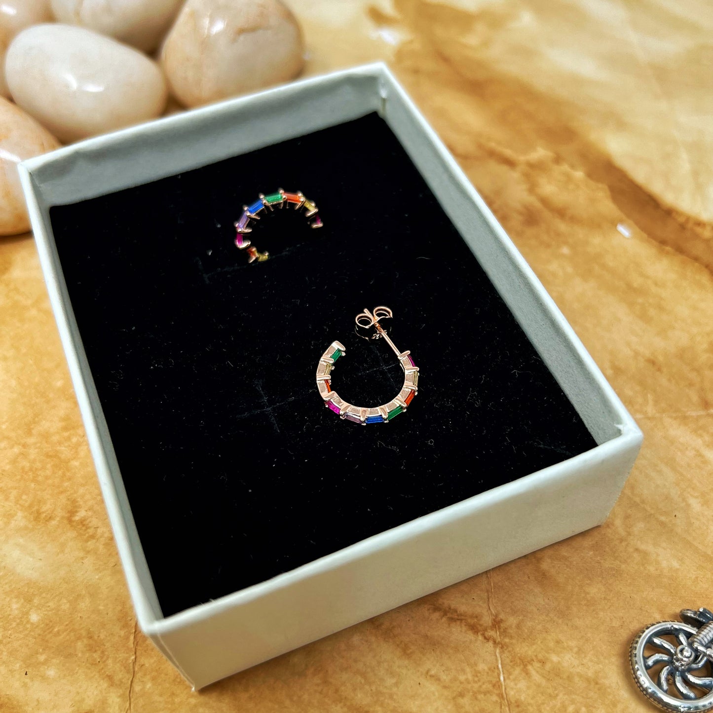 Multi Colour C Hoops