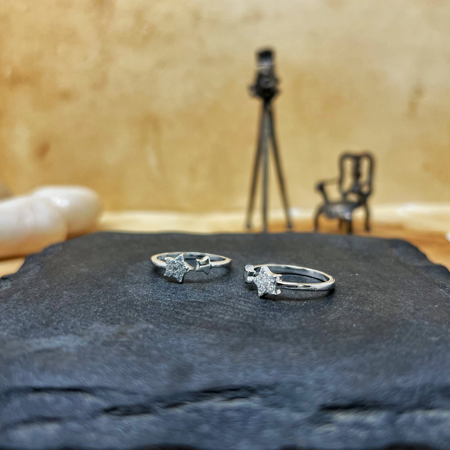 Silver Star Toe Rings