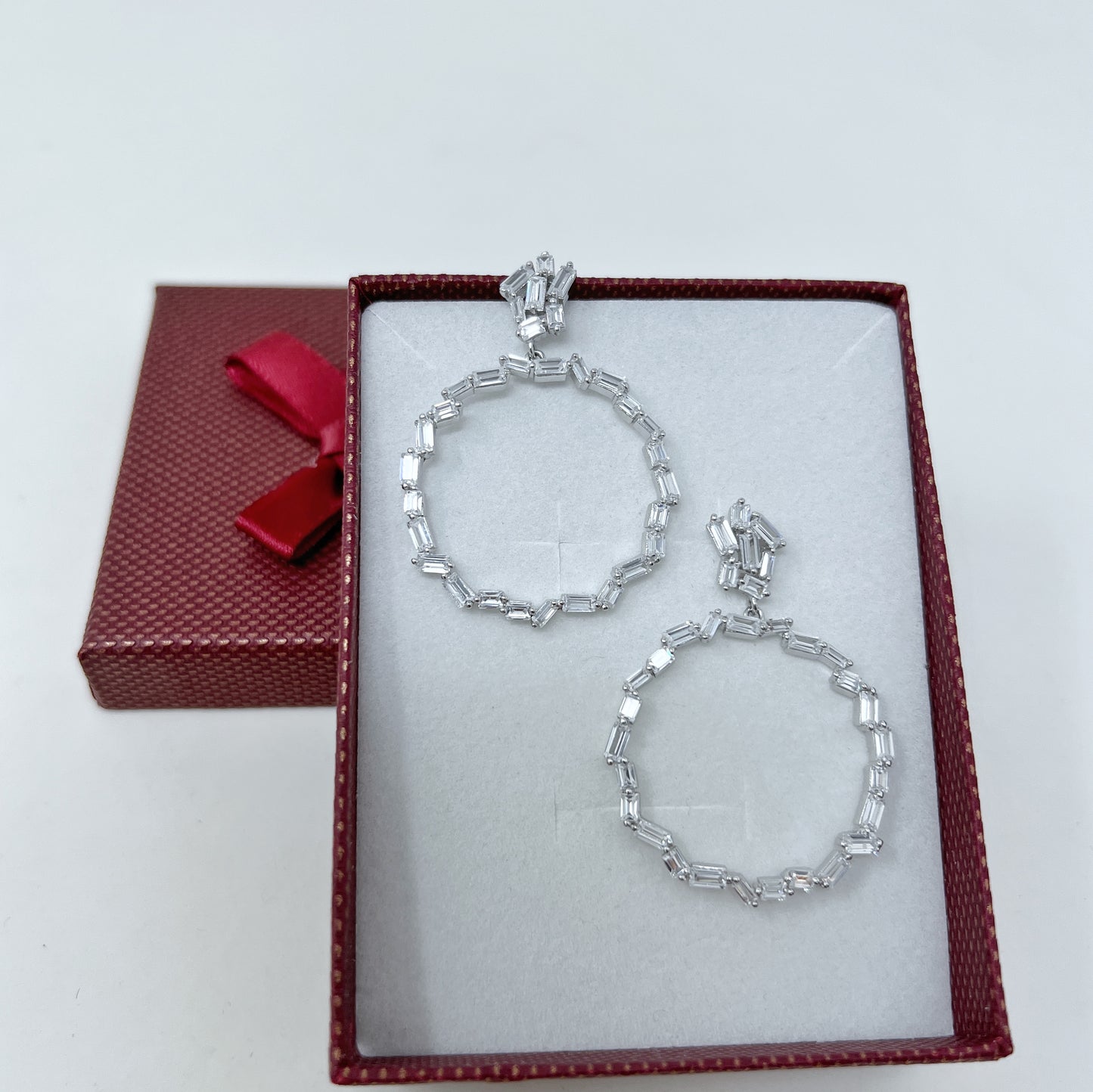 Silver Big Hoops Earrings