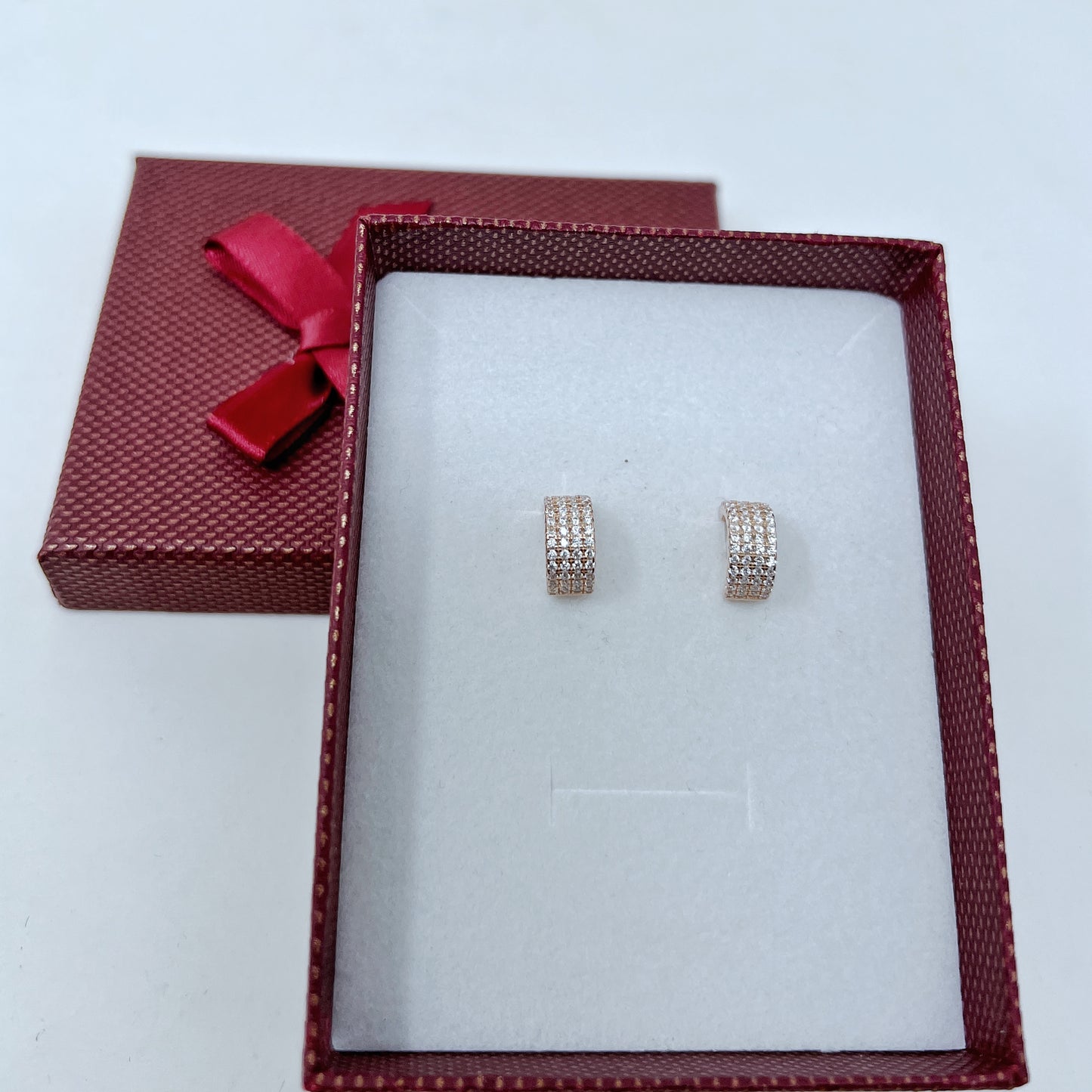 Rose Gold 4 Line Studs