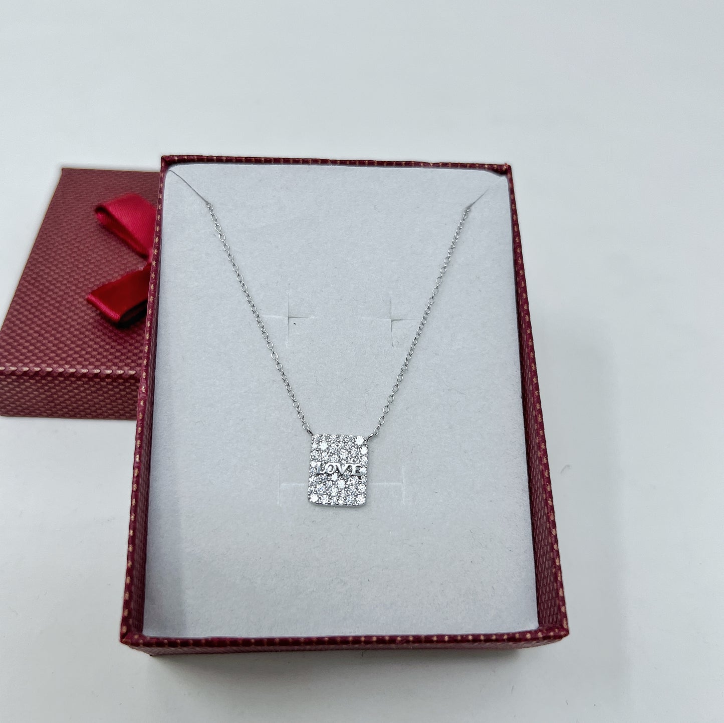 Silver "Love" Chain And Locket