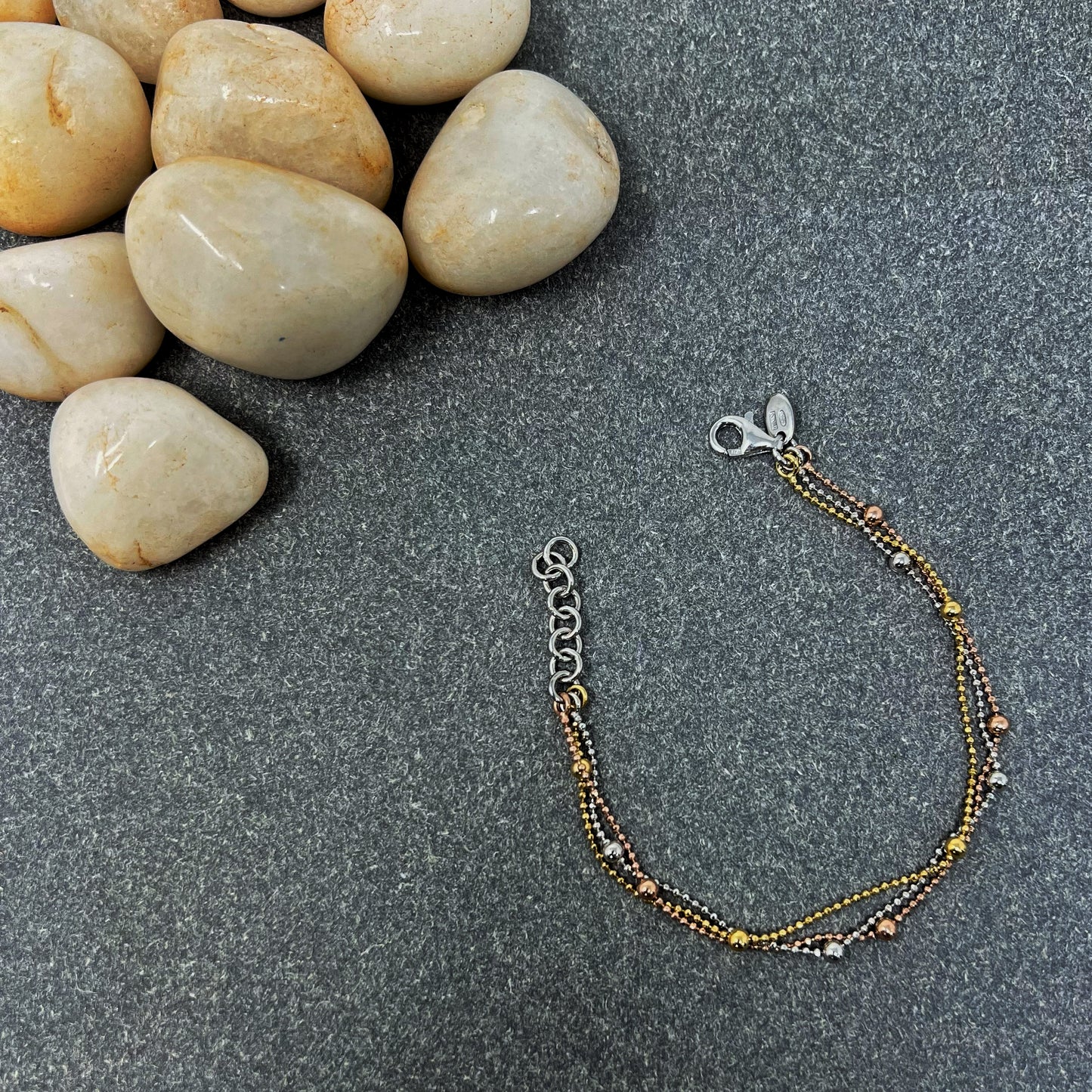 Tri Tone Beads I Bracelet
