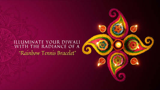 Illuminate Your Diwali with the Radiance of a Rainbow Tennis Bracelet