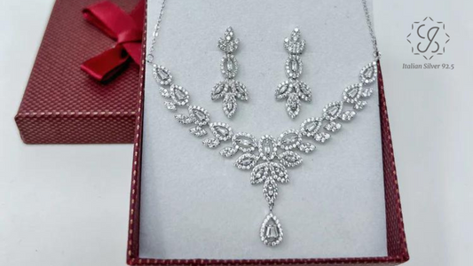 Navratri Elegance: Adorn Your Neck with Silver Necklace Sets