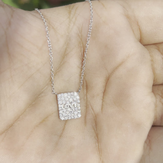 Silver "Love" Chain And Locket