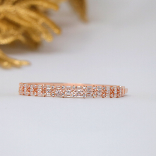 Rose Gold 3 Layer Kada