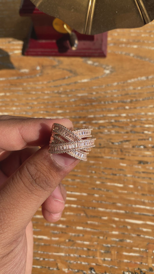 Baguette Cocktail Ring