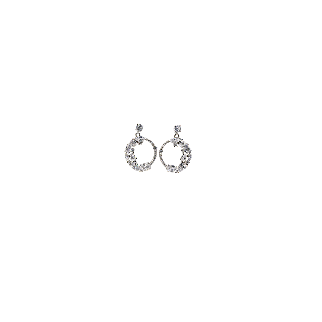 Silver Cocktail Earring