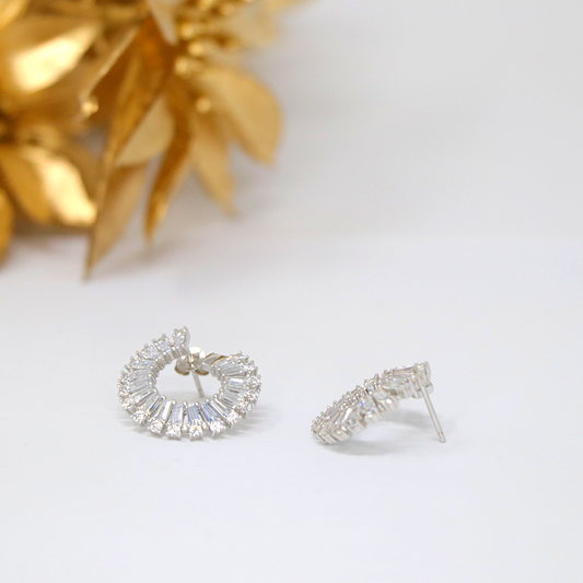 Silver Cluster Studs