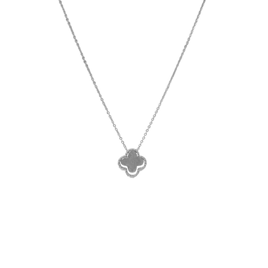 Silver Dual Vancleef Chain And Locket