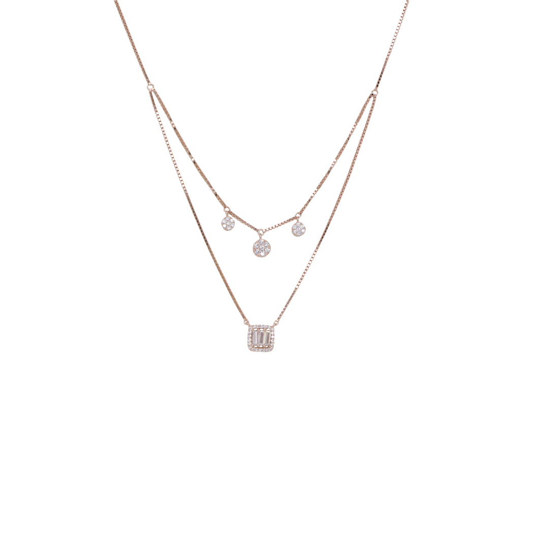 Rose Gold Duo Charms Chain