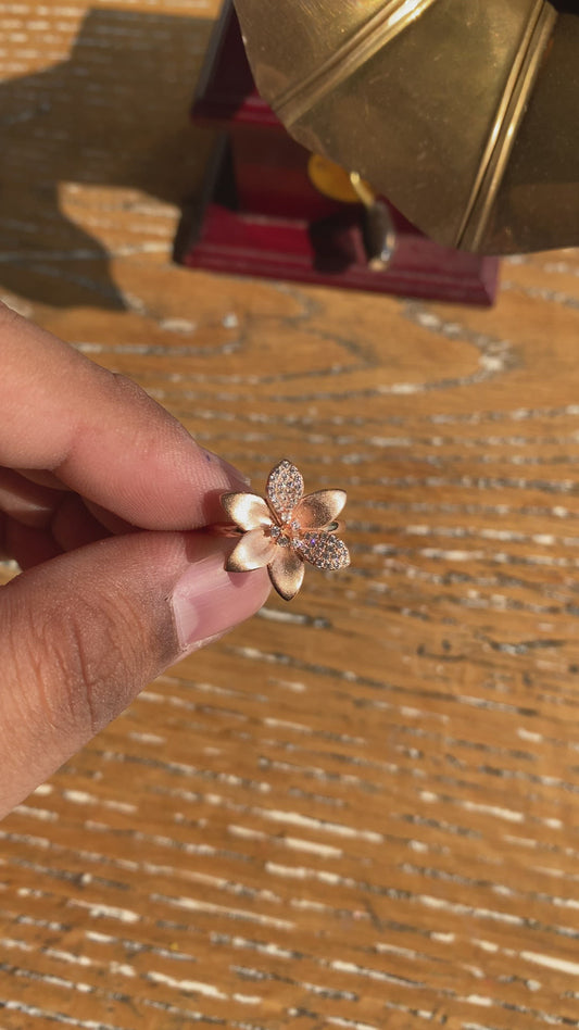 Matte Flower Ring Small