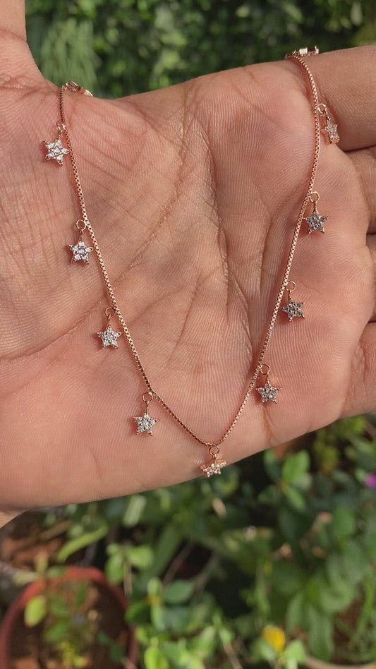 Star Charms Chain And Locket