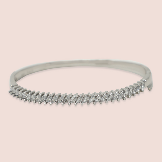 Silver Marquise Tennis