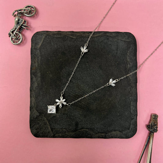 Princess Cut Charm Chain