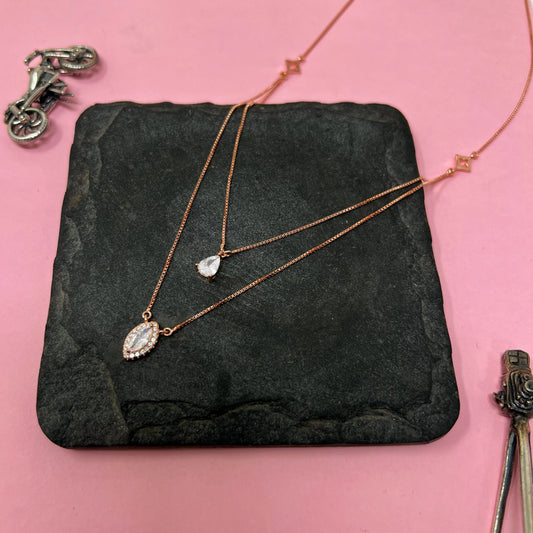 Rose Gold Double Layer Chain