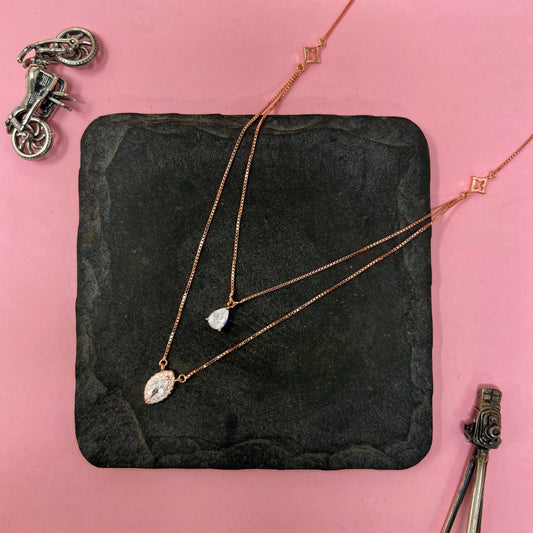 Rose Gold Double Layer Chain