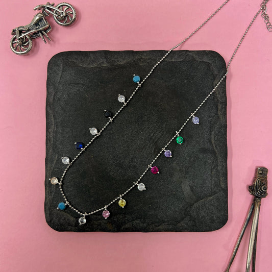 Solitare Charms With Beads Chain