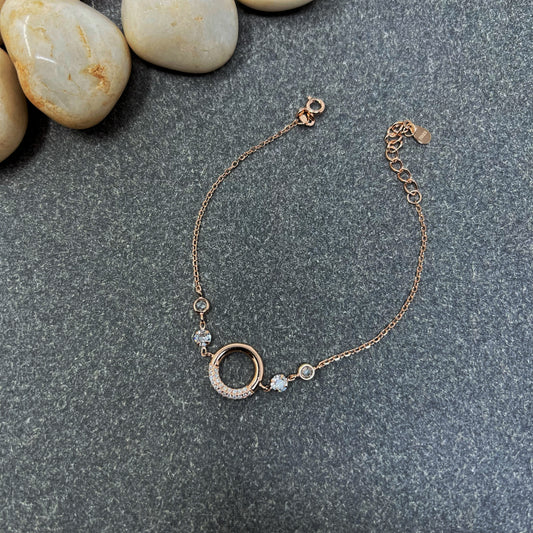 Rose Gold Round Basic Bracelet