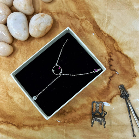 Silver Round Chain And Locket