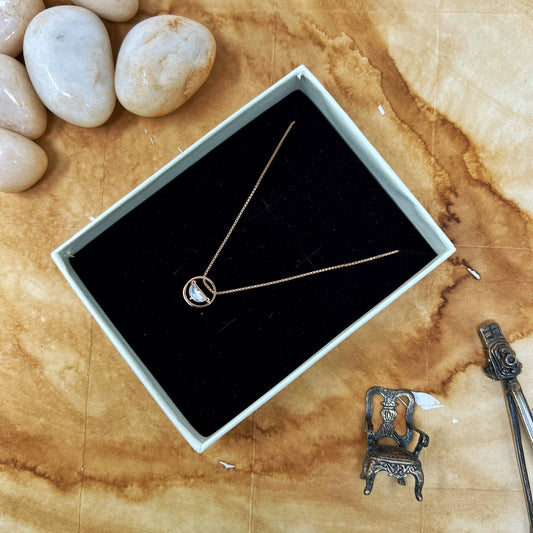 Rose Gold Half Chain And Locket