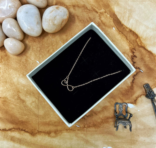 Rose Gold Infinity Chain And Locket