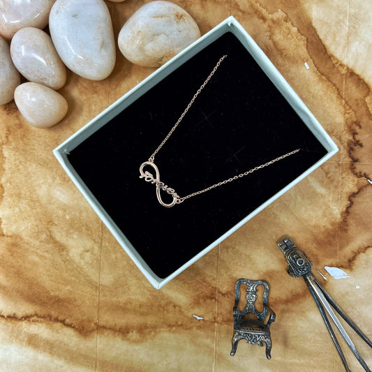 Rose Gold Forever Infinity Chain And Locket