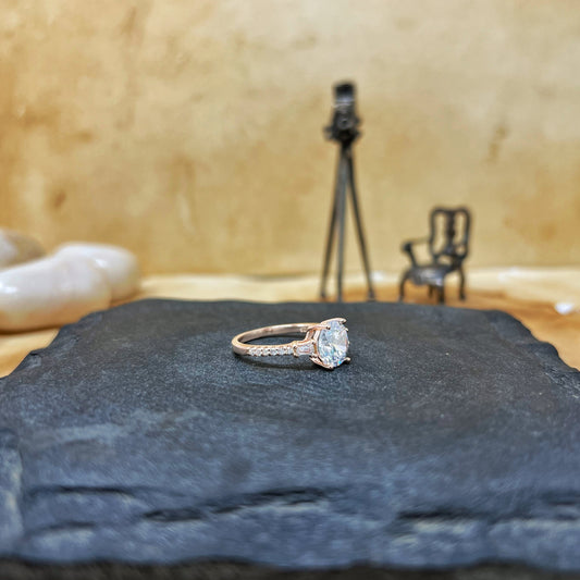 Jade Solitaire Ring