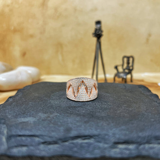 Rose Gold Up/Down Cocktail Ring