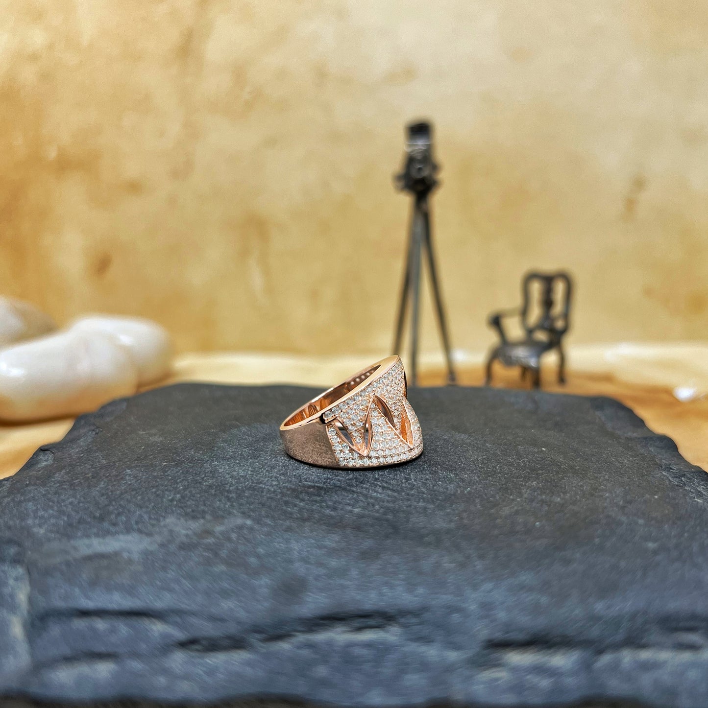 Rose Gold Up/Down Cocktail Ring