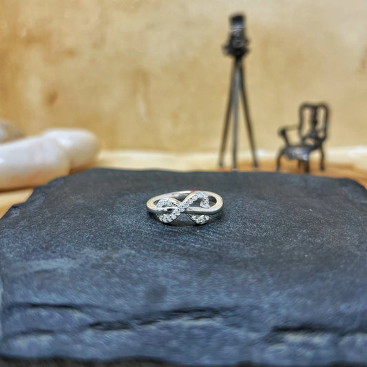 Silver Infinity IV Ring