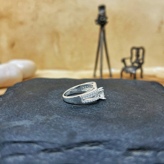 Silver Solitaire Atlantis Ring
