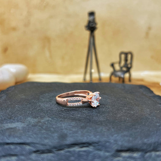 Rose Gold Solitaire Ring