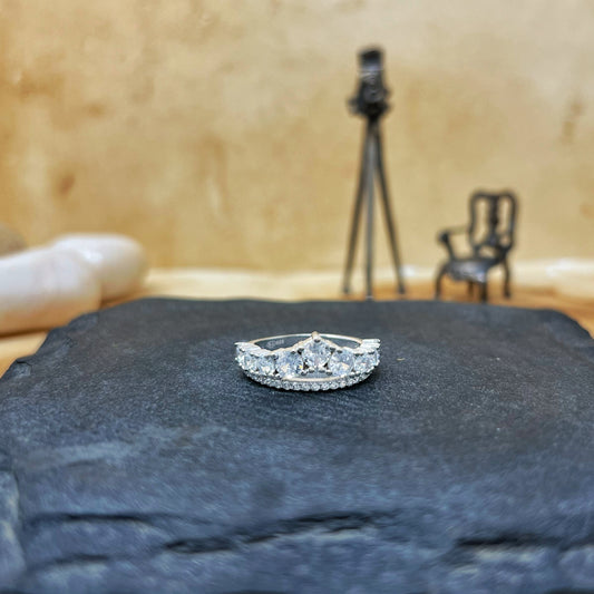 Studded Crown Ring