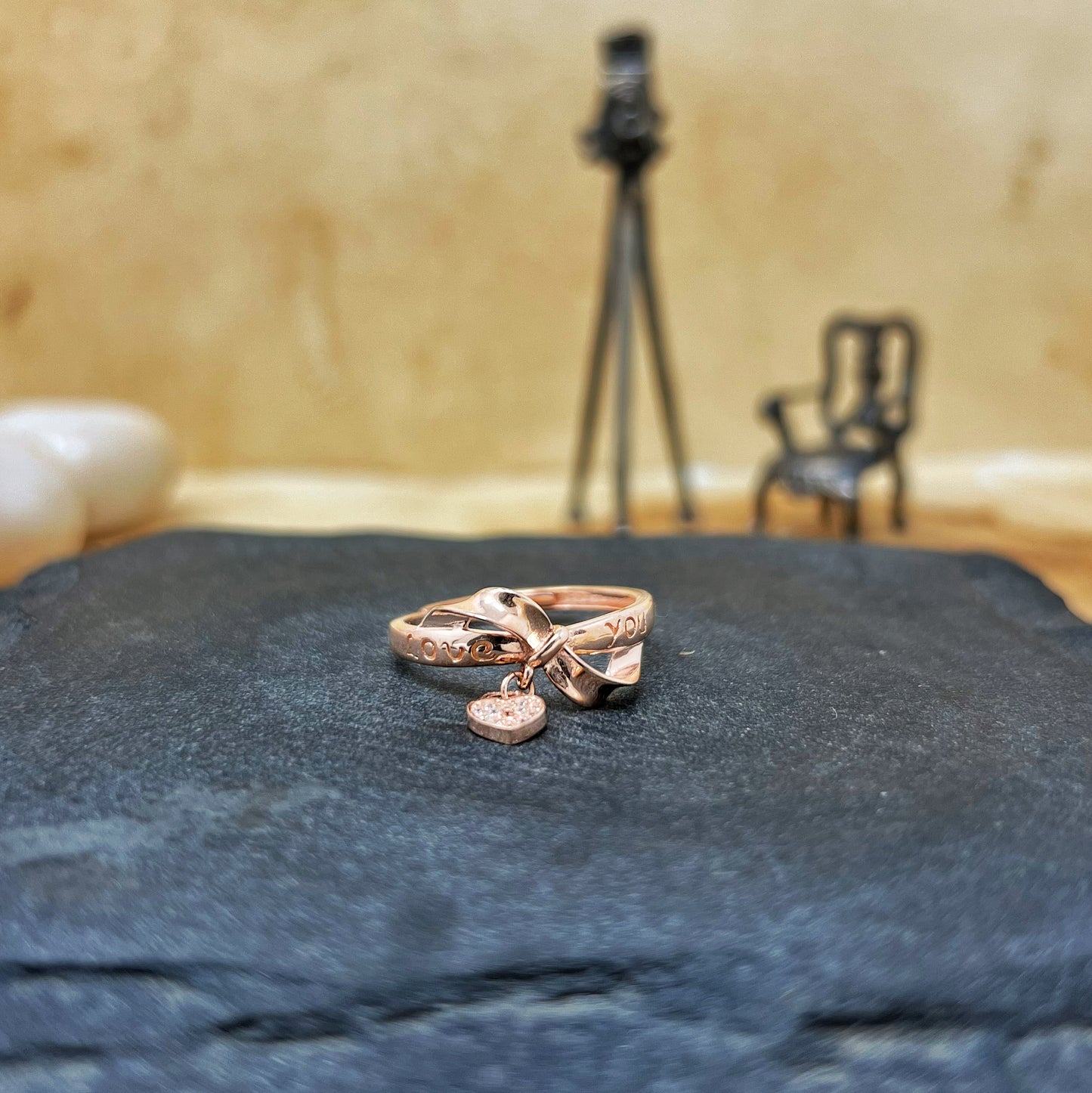 "Love You" Adjustable Ring