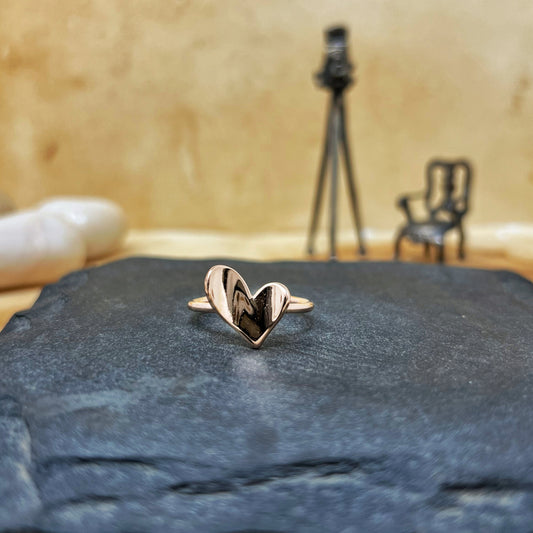 Adjustable Plain Heart Ring