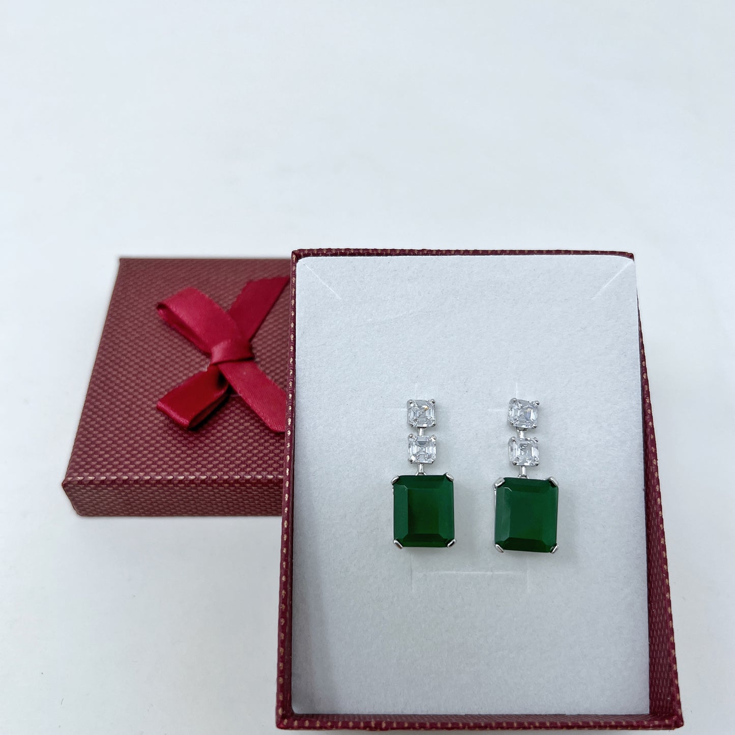 Emerald Hanging Earrings