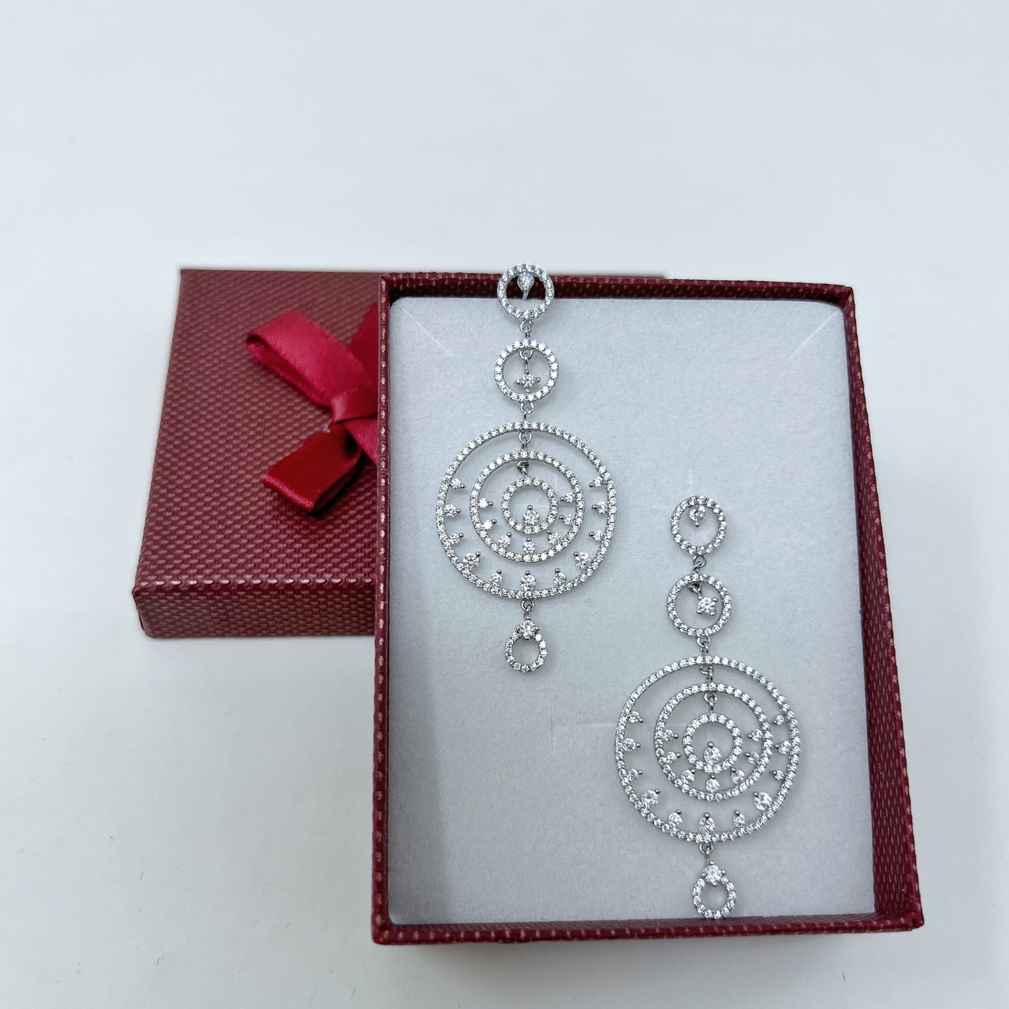 Silver Round Hanging Earring
